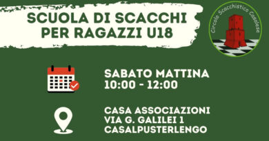 Scuola di Scacchi Under 18 – 2026/2027 Scuola di Scacchi Under 18 – 2026/2027